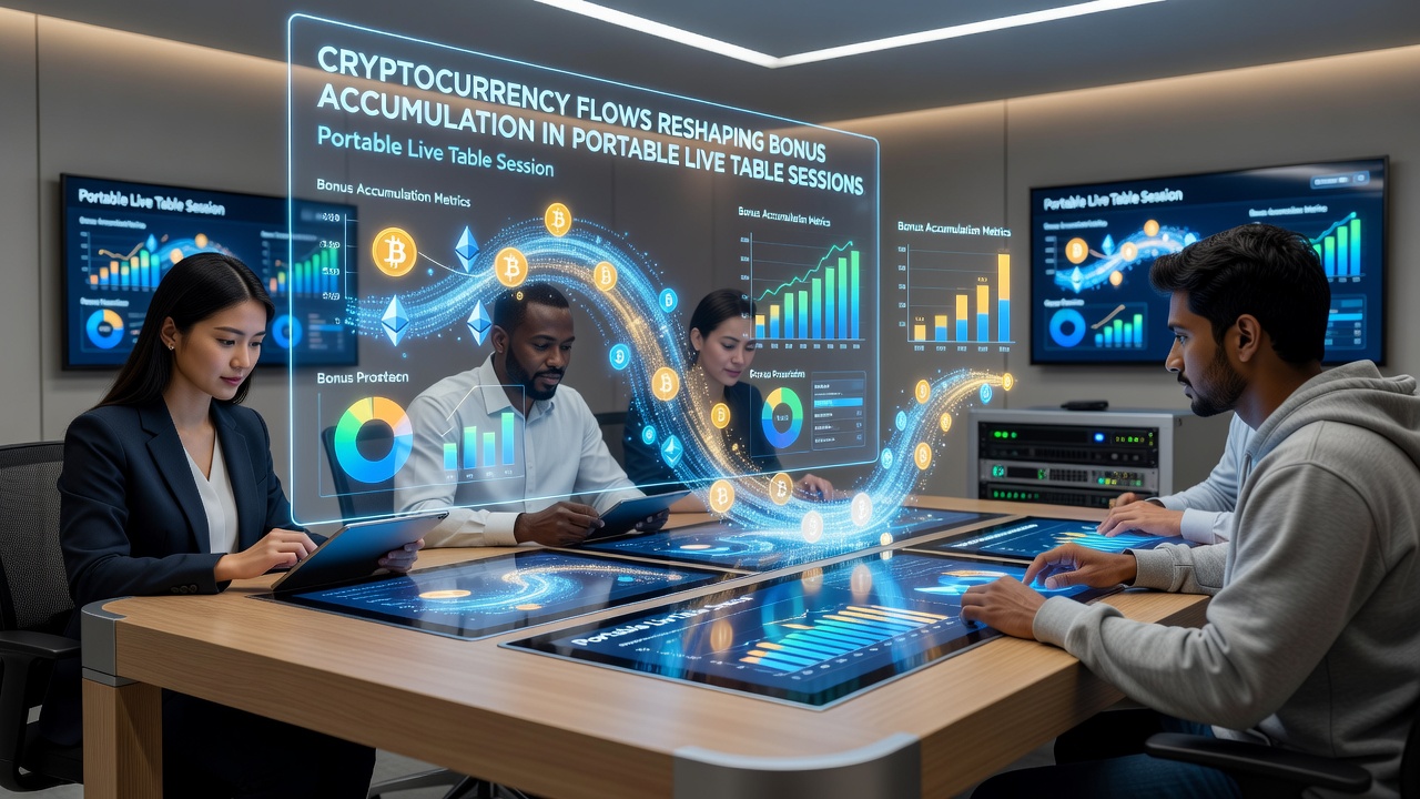 Mobile screen showing live baccarat table with integrated cryptocurrency deposit option