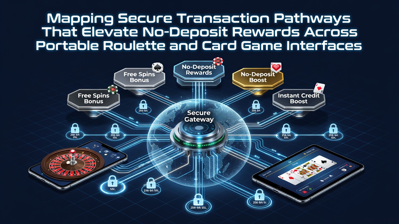 Secure transaction pathways visualized across mobile roulette and card game interfaces