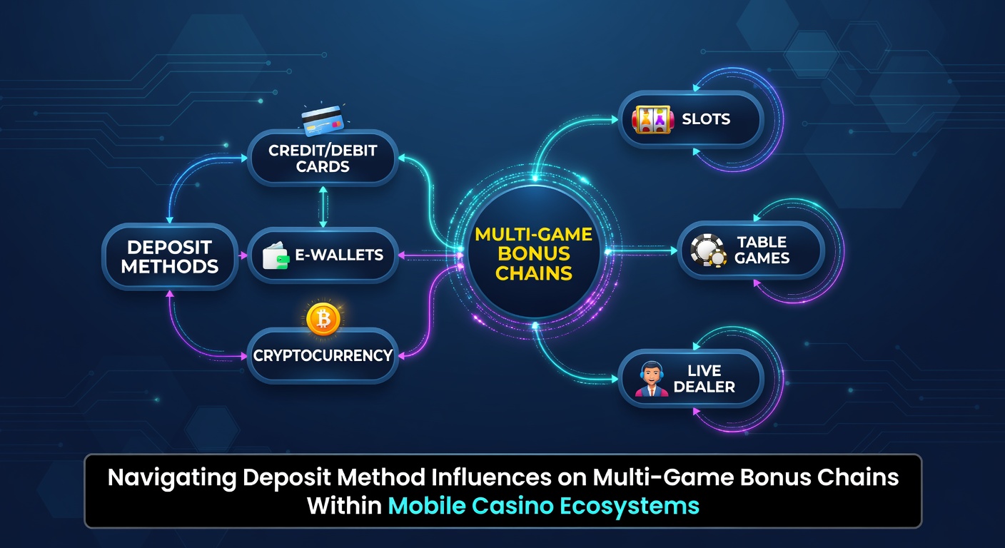 Flow diagram illustrating bonus progression from mobile slots to live dealer tables via different deposit pathways