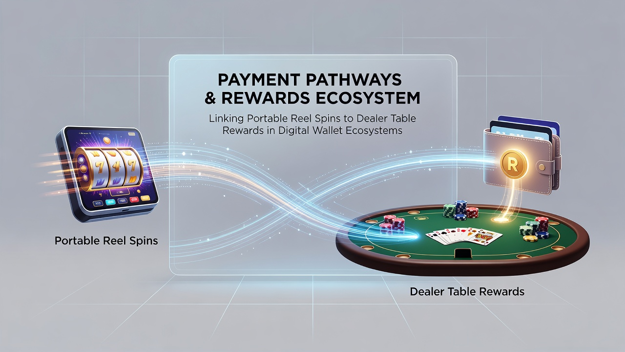 Diagram showing API connections and ledger flows between mobile reels and live dealer tables within secure digital wallet systems