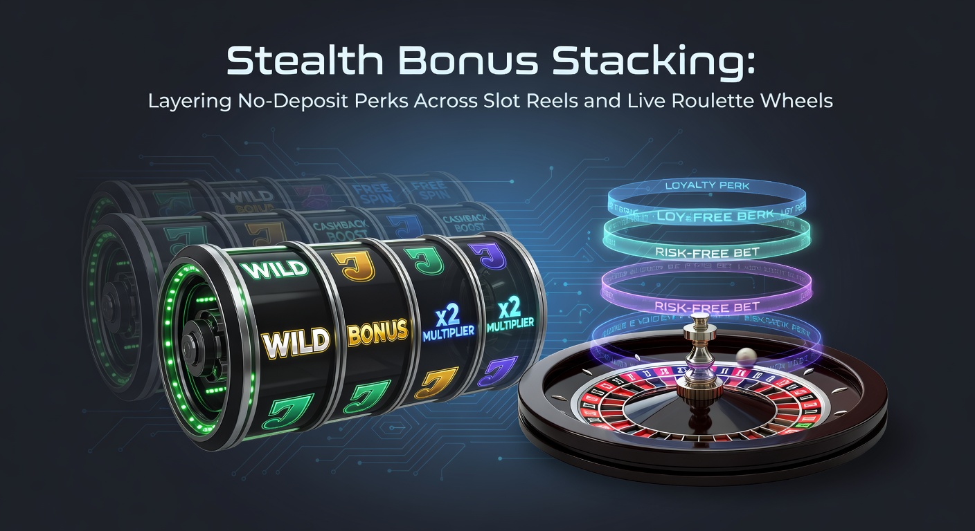 Vibrant slot reels spinning alongside a digital roulette wheel, illustrating layered bonus plays in online gaming interfaces