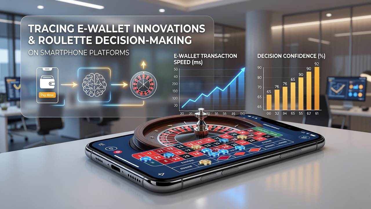 Close-up of smartphone screen showing roulette wheel with e-wallet transaction confirmation overlay