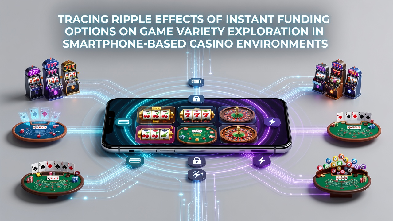 Smartphone screen displaying various casino games with instant deposit confirmation overlay